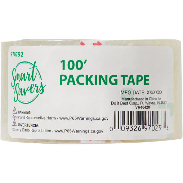 Smart Savers 4.80 cm x 100 Ft. Clear Packing Tape Smart Savers 4.80 cm x 100 Ft. Clear Packing Tape