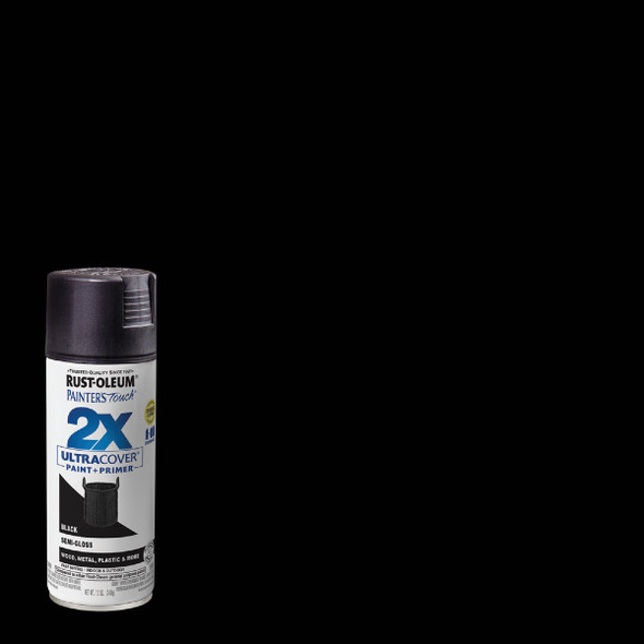 Painter's Touch S/G Black Spray Paint 334097