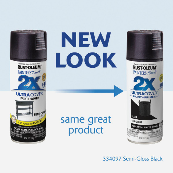 Painter's Touch S-G Black Spray Paint 334097 776955