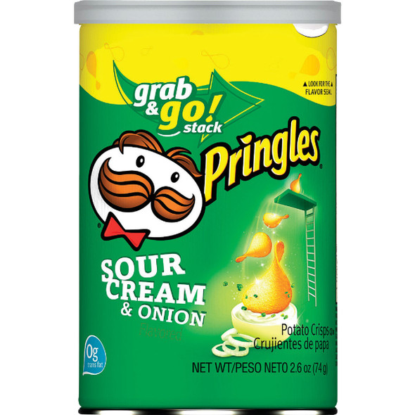 Pringles 2.5 Oz. Sour Cream & Onion Chips 114718 Pack of 12
