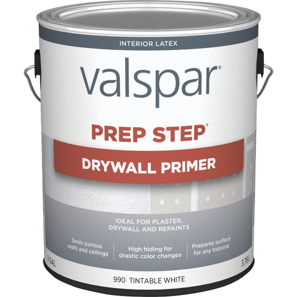 Valspar Prep-Step Drywall Primer, White, 1 Gal. 044.0000990.007