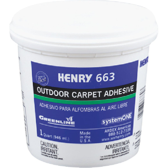 Henry Premium Outdoor Carpet Adhesive, 1 Qt. 12183