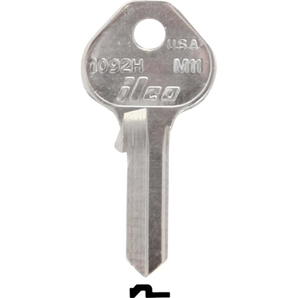 ILCO Master Nickel Plated Padlock Key M11 / 1092H (10-Pack) IAL4387100B