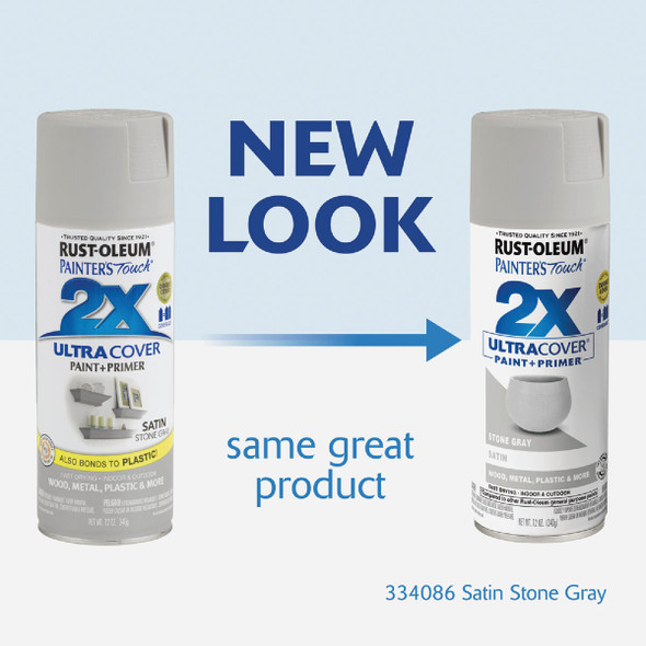 Painter's Touch Sat Stn Gry Spray Paint 334086 771334