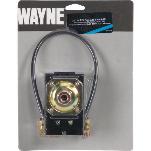 Wayne 20 - 40 psi  3/16 In. OD Tube Connection Pressure Switch Wayne 20 - 40 psi  3/16 In. OD Tube Connection Pressure Switch