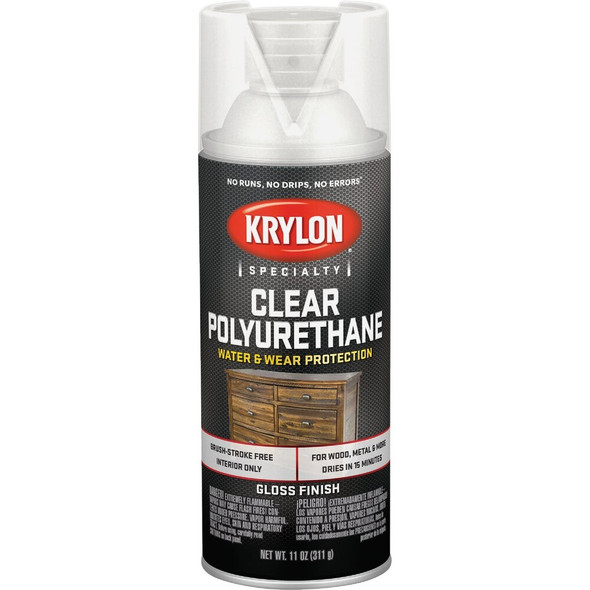 Krylon Gloss Clear Spray Polyurethane,  11 Oz. K07005777 785419