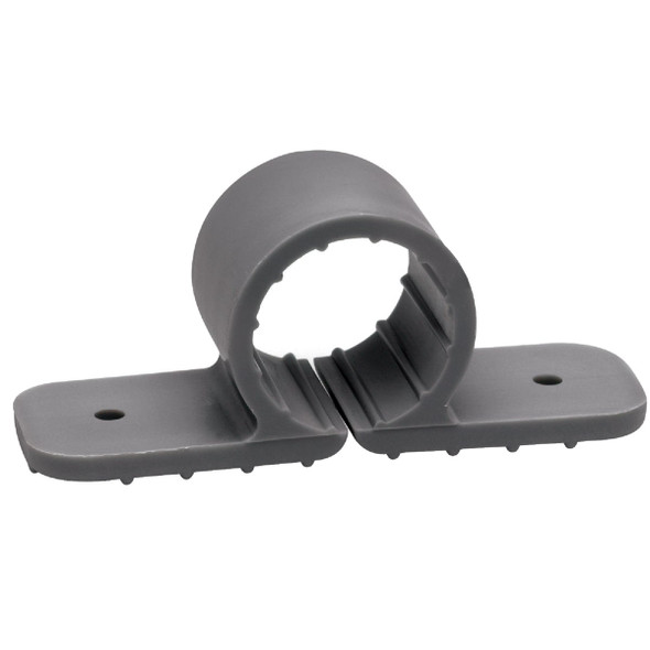 Oatey Standard 1/2 In. Plastic Nail-On Pipe Clamps, (6-Pack) 33916