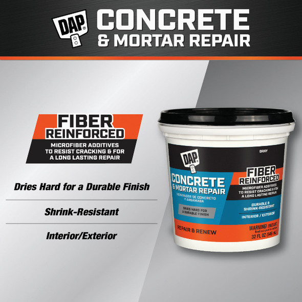 Dap Bondex 1 Qt. Pre Mixed Gray Concrete Patch