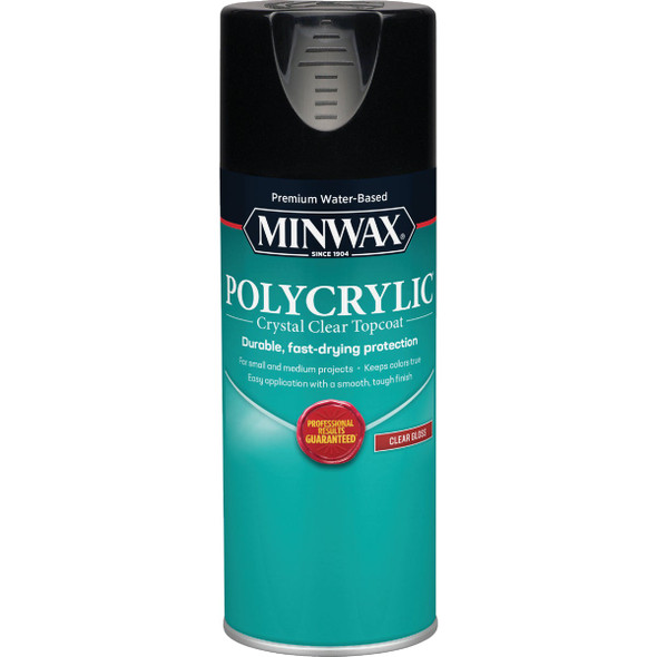 Minwax Gloss Polycrylic Spray Protective Finish Spray Varnish, 11.5 Oz. 35555000