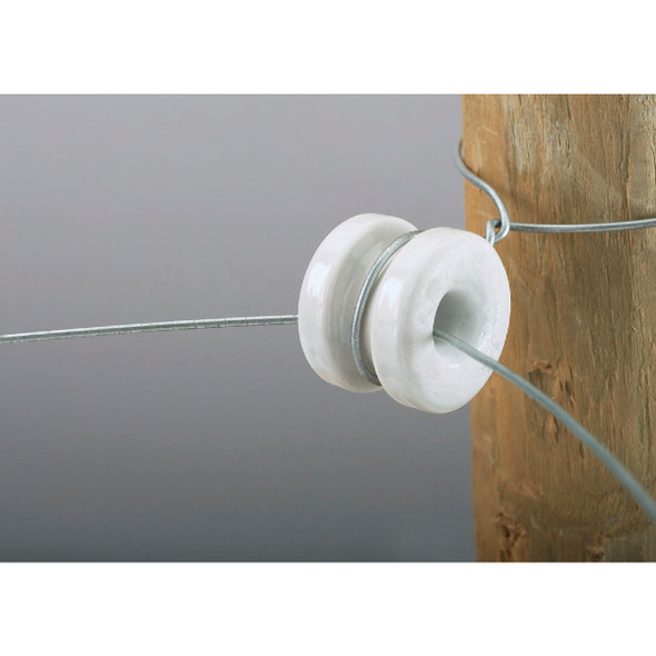 Dare Donut White Porcelain Electric Fence Insulator (10-Pack) 2356-10 N