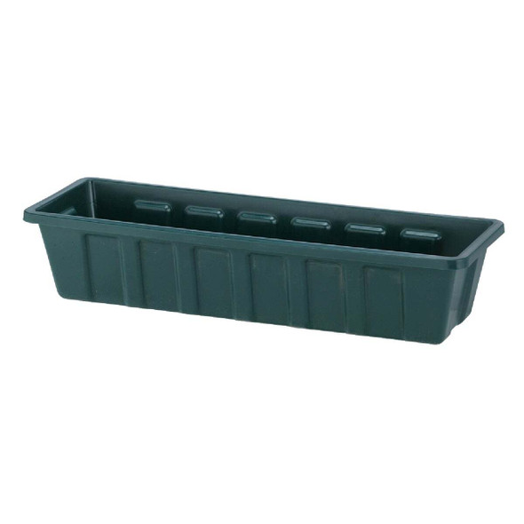 Novelty Poly-Pro 24 In. Polypropylene Hunter Green Flower Box Planter 02241