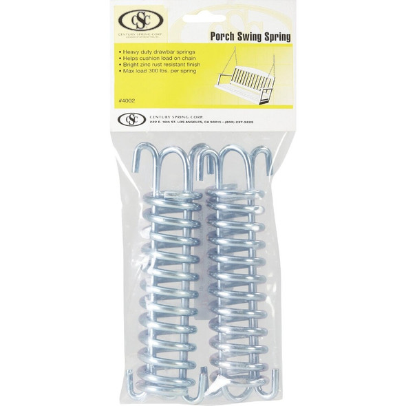 Century Spring 7-3-4 In. 325 Lb. Capacity Porch Swing Spring Set (2-Pack) 4002 763025