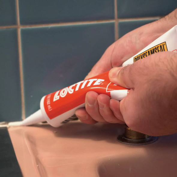 Loctite Polyseamseal 5.5 Oz. Almond Kitchen & Bath Caulk 2138418 790697