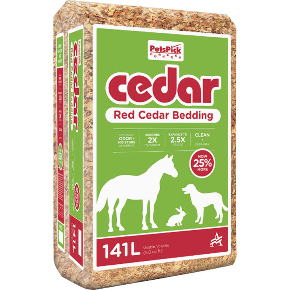 PetsPick 5.0 Cu. Ft. Red Cedar Pet Bedding 15002