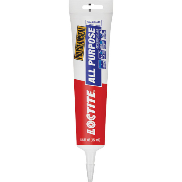 LOCTITE POLYSEAMSEAL 5.5 Oz. Clear Adhesive Caulk 2139007
