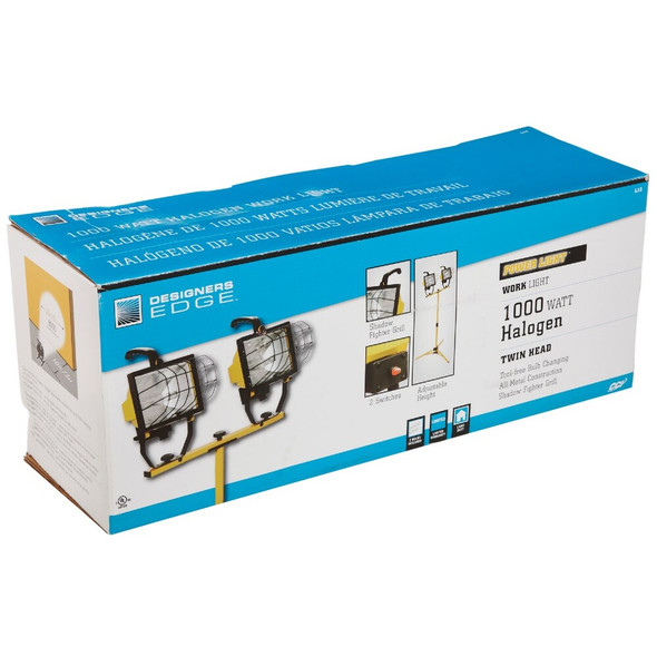 Southwire Power Light 16,000 Lm. Halogen Twin Head Telescoping Work Light L13 521175