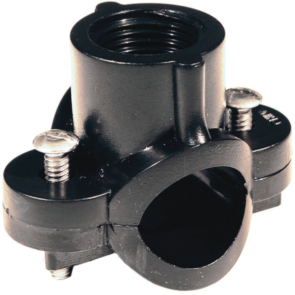 Orbit 3/4 In. x 1/2 In. Poly Saddle Tee 37120