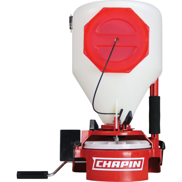 Chapin Portable Broadcast Fertilizer Chest-Mount Spreader with Easy-Fill Hopper