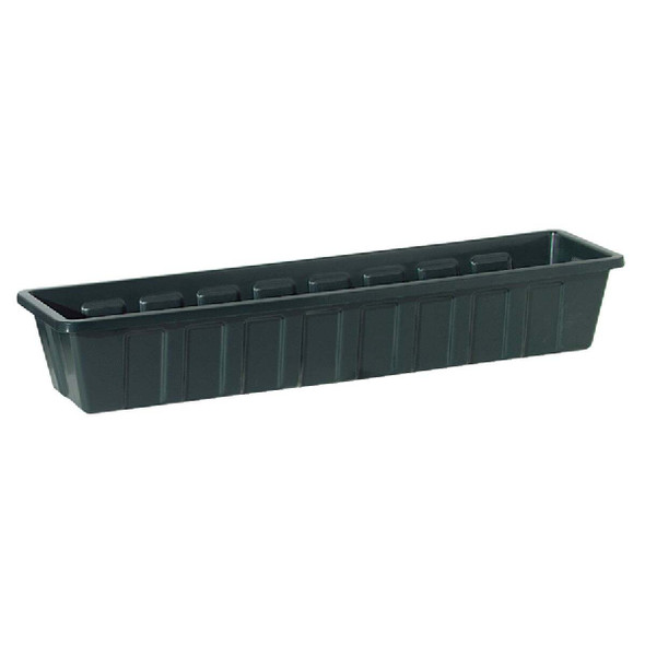 Novelty Poly-Pro 18 In. Polypropylene Hunter Green Flower Box Planter 02181
