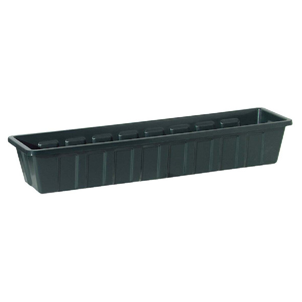 Novelty Poly-Pro 30 In. Polypropylene Hunter Green Flower Box Planter 02301