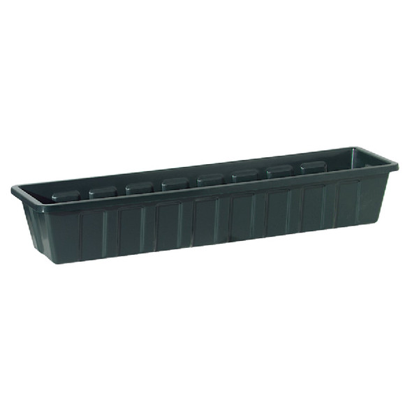 Novelty Poly-Pro 30 In. Polypropylene Hunter Green Flower Box Planter 02301