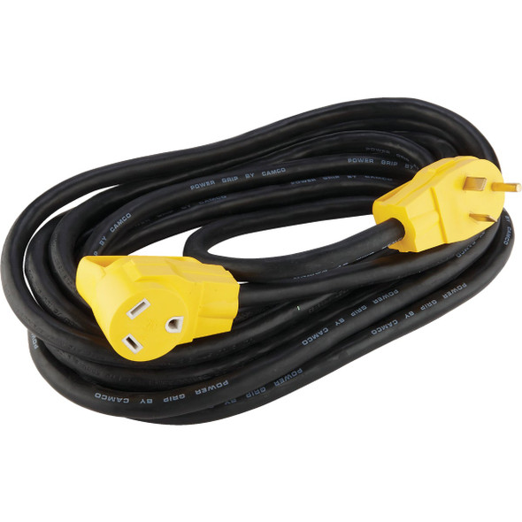 Camco PowerGrip 25Ft. 30A 125 10 Gauge RV Extension Cord 55191