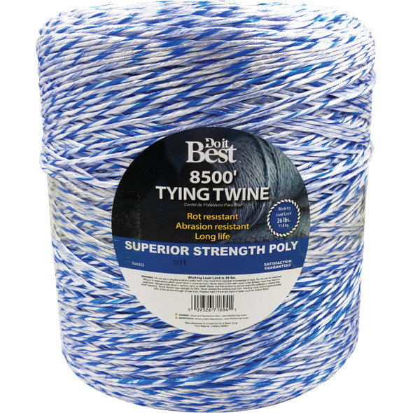 Do it Best 0.094 In. x 8500 Ft. Blue & White Polypropylene Tying Twine 764302