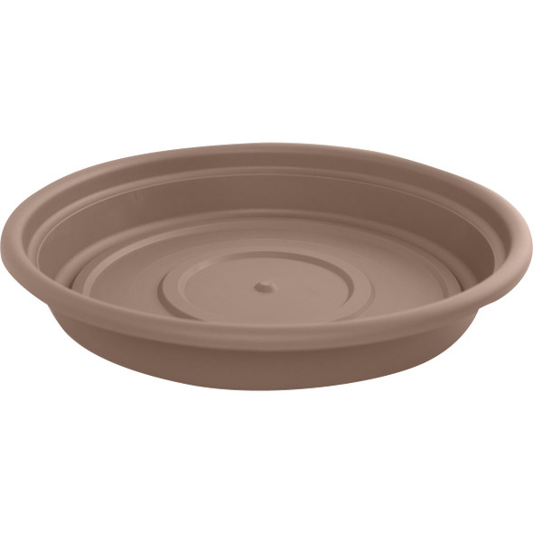 Bloem 8 In. Chocolate Poly Classic Flower Pot Saucer 451085-1001 Bloem 8 In. Chocolate Poly Classic Flower Pot Saucer 451085-1001