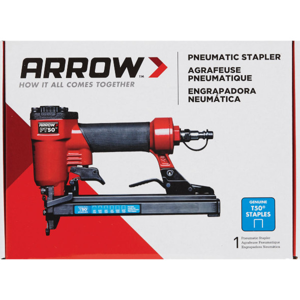 Arrow PT50 20-Gauge 3-8 In. Crown 9-16 In. Finish Stapler PT50-3 332991