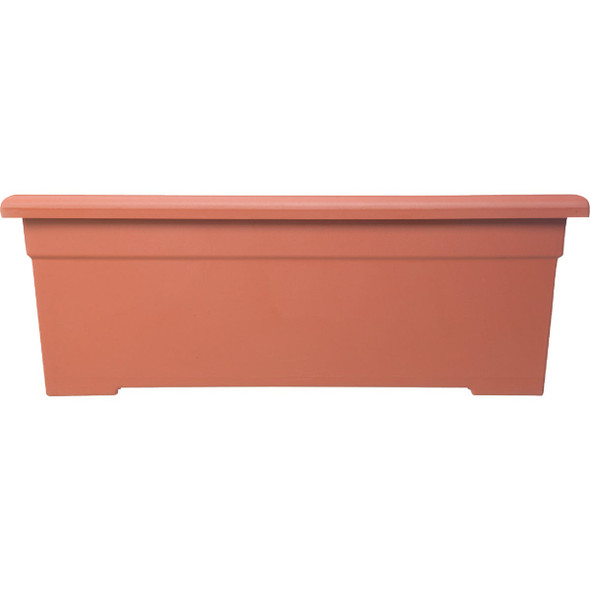 Myers 28 In. Poly Romana Clay Color Flower Box Myers 28 In. Poly Romana Clay Color Flower Box