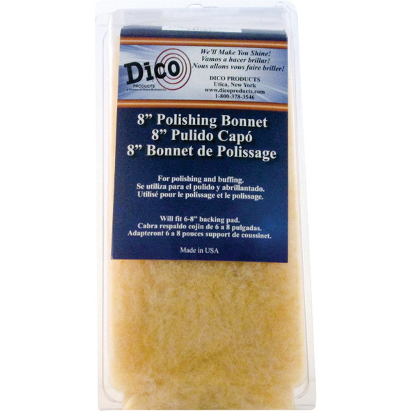 Dico 7 In. & 8 In. Synthetic Tie-On Polishing Bonnet 7410831