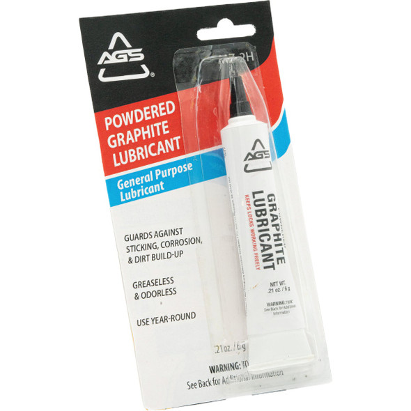AGS 0.21 Oz. Tube Powdered Graphite Dry Lubricant MZ-2H 575675