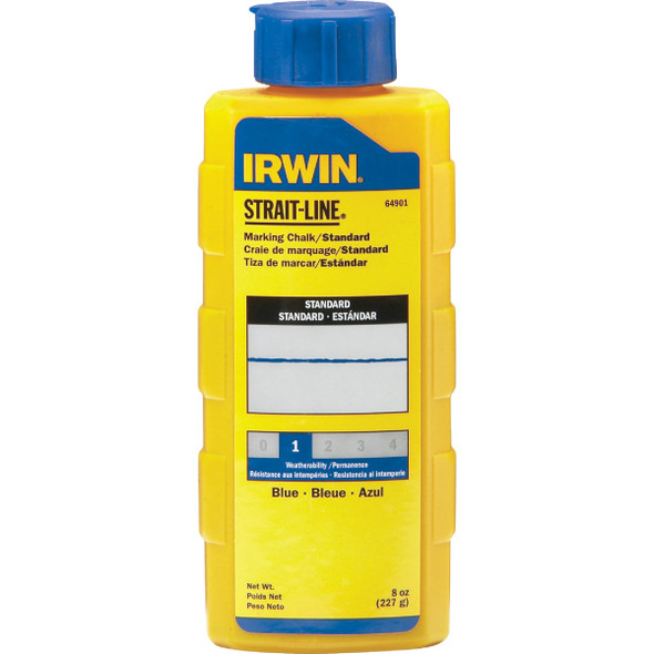 Irwin STRAIT-LINE 8 Oz. Blue Standard Chalk Line Chalk 64901