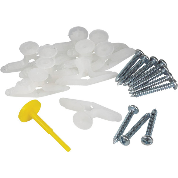 Hillman 3/8 In. Medium Yellow Plastic Anchor (10 Ct.) 41414
