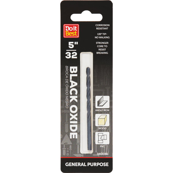 Do it Best 5/32 In. Black Oxide Drill Bit QJDIB-DB-023 Do it Best 5/32 In. Black Oxide Drill Bit QJDIB-DB-023