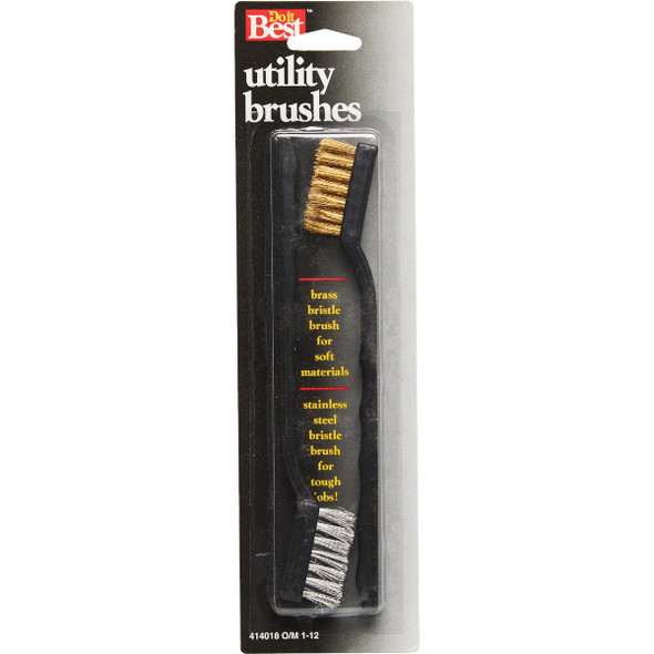Do it Best Brass & Stainless Steel Bristle Utility Brushes (2-Pack) Do it Best Brass & Stainless Steel Bristle Utility Brushes (2-Pack)