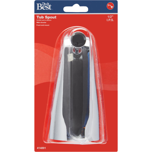 Do it 5-1/2 In. Chrome Bathtub Spout with Diverter Do it 5-1/2 In. Chrome Bathtub Spout with Diverter