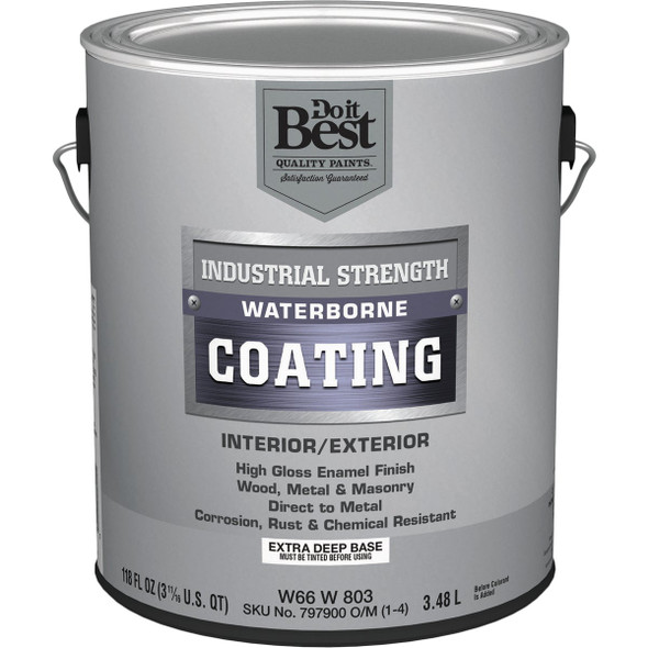Do it Best Extra Deep Base Waterborne Industrial Enamel, 1 Gal. W66W00803-16
