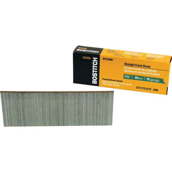 Bostitch 18-Gauge Coated Brad Nail, 1-3/4 In. (2000 Ct.) BT1345B