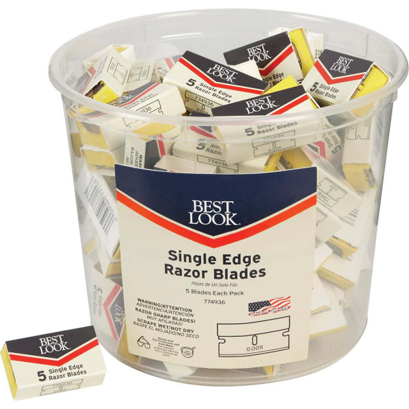 Best Look Single Edge Razor Blades (5-Pack) SEB100/5-DIB Pack of 100