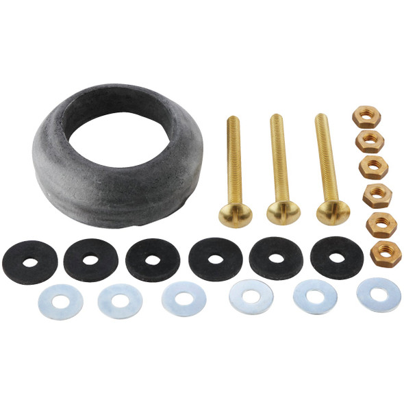 Do it Best 5/16 In. x 3 In. Brass, Sponge Rubber Tank Bolts  072055