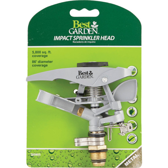 Best Garden Metal 86 Ft. Dia. Impulse Sprinkler Head Best Garden Metal 86 Ft. Dia. Impulse Sprinkler Head