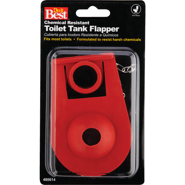 Do it Best Universal Rubber Toilet Flapper with Chain Do it Best Universal Rubber Toilet Flapper with Chain