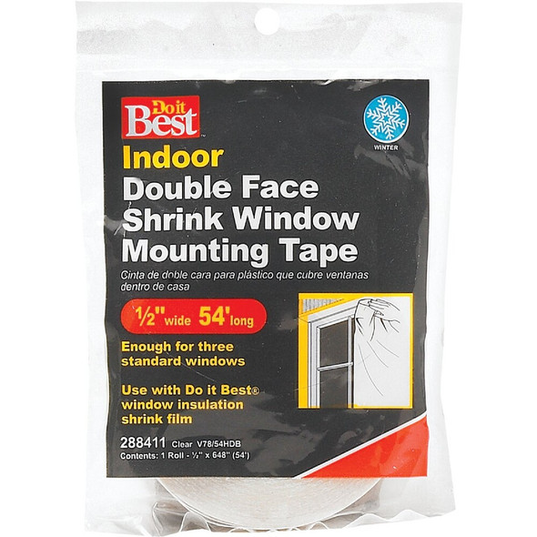 Do it 1-2 In. x 54 Ft. Indoor Window Film Tape V78-54HDB 288411