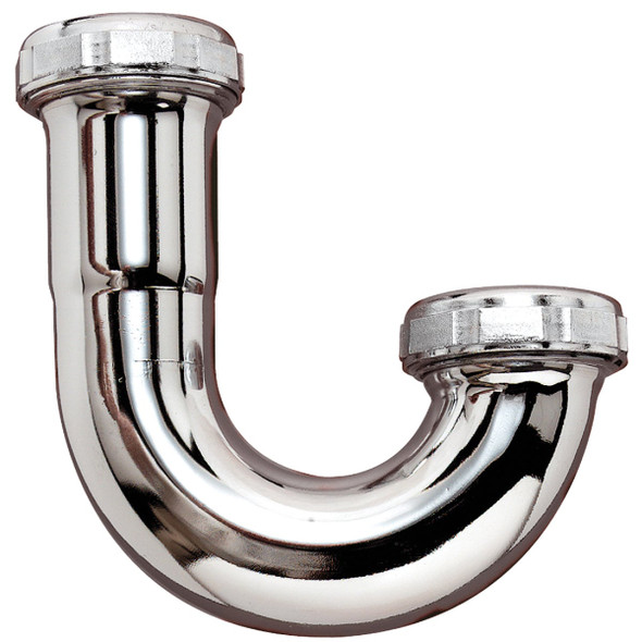 Do it Best 1-1/4 In. Chrome Plated J-Bend, Carded DIB1CP