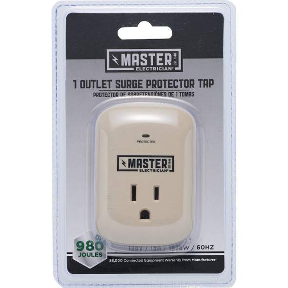 Do it Best 1-Outlet 15A Gray Surge Tap LA-9A-10