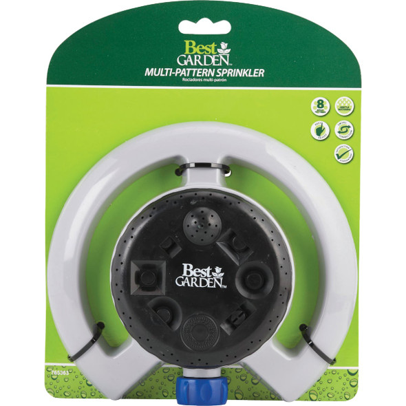 Best Garden Poly Varied Coverage Stationary Turret Sprinkler, Blue & Gray JR0904 765363