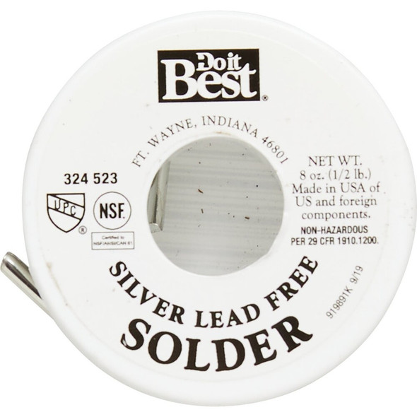 Do it Best 1-2 lb Solid 96% Tin, 4% Silver Solder 53097 324523