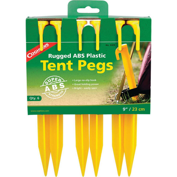 Coghlans 9 In.  Recycled Polypropylene Tent Peg (6-Pack) 2482