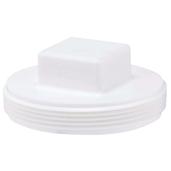 IPEX 4 In. Square Head PVC Sewer and Drain Plug 414244BC